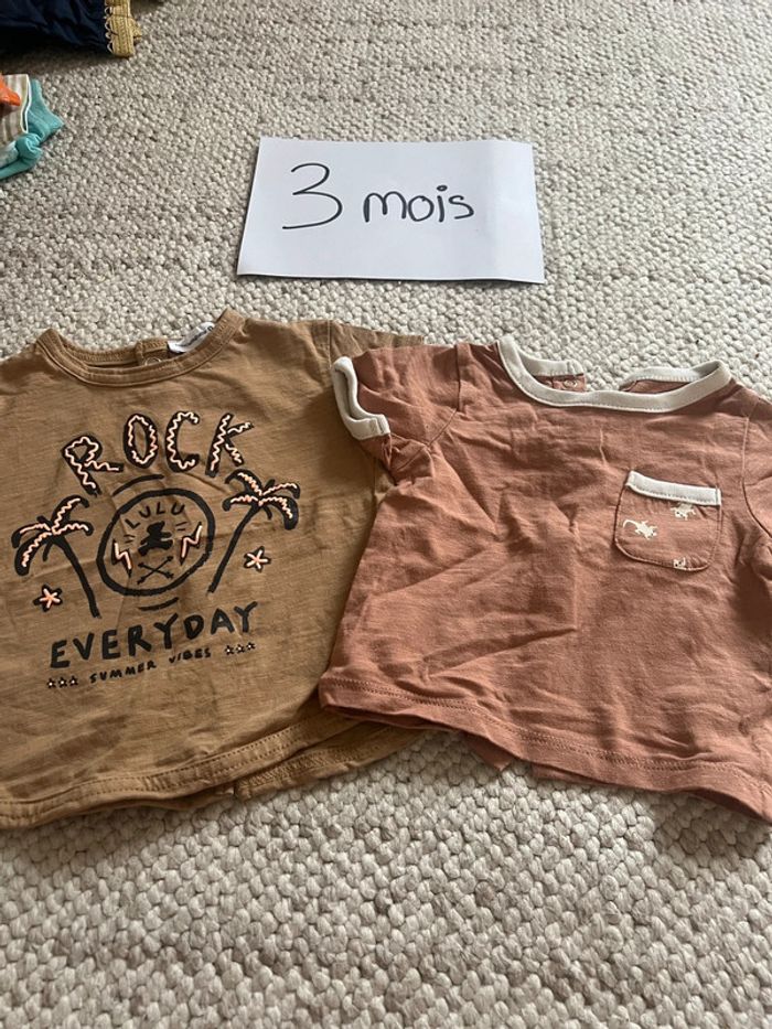 Lot tee shirt 3 mois
