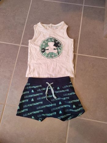 Ensemble short tee-shirt lulu castagnette