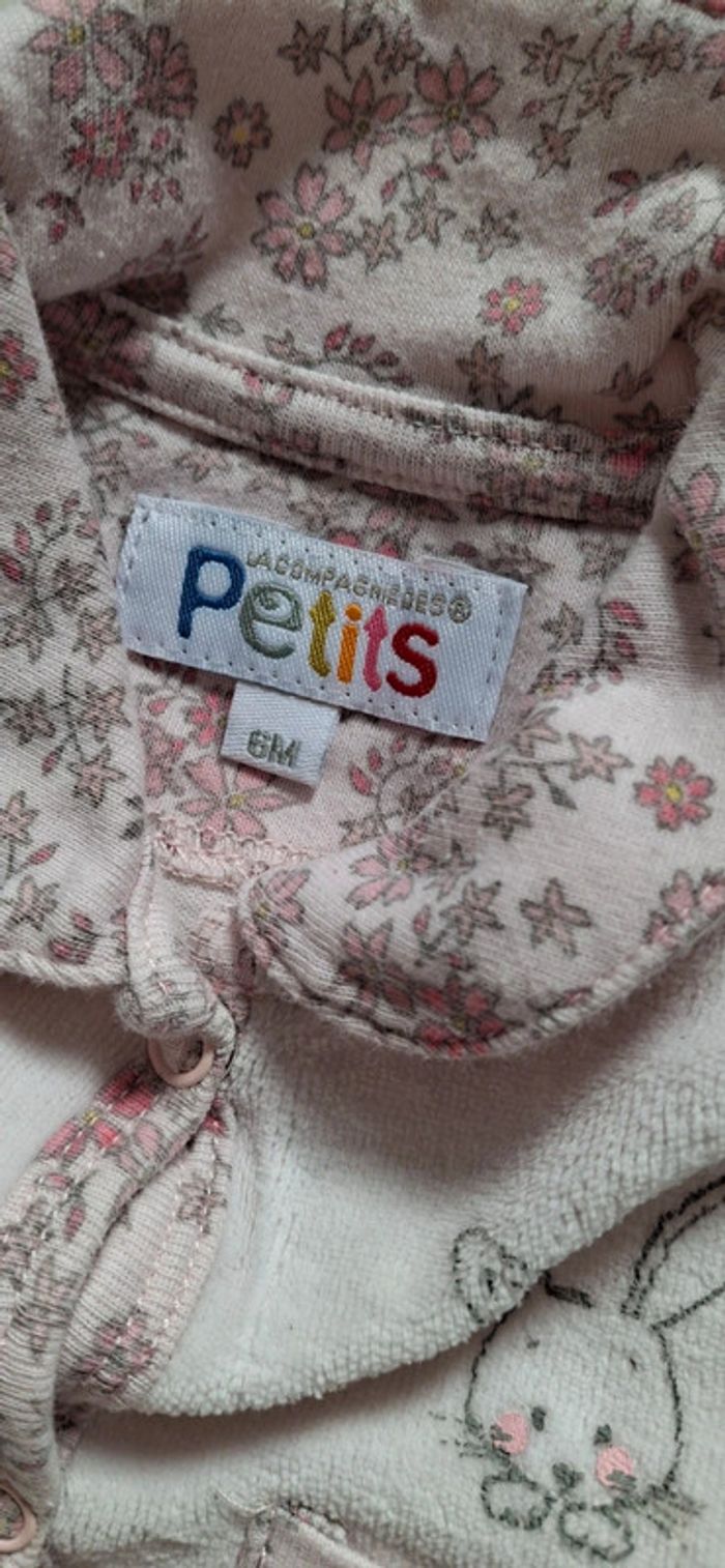 Pyjama grenouillère La compagnie des petits taille 6 mois - photo numéro 2