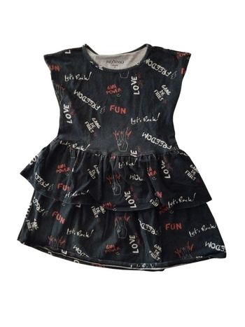 🎀 Robe Noire - Taille 6 ans - Love, fun, freedom