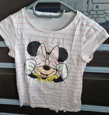 T-shirt à rayures Minnie 7-8ans