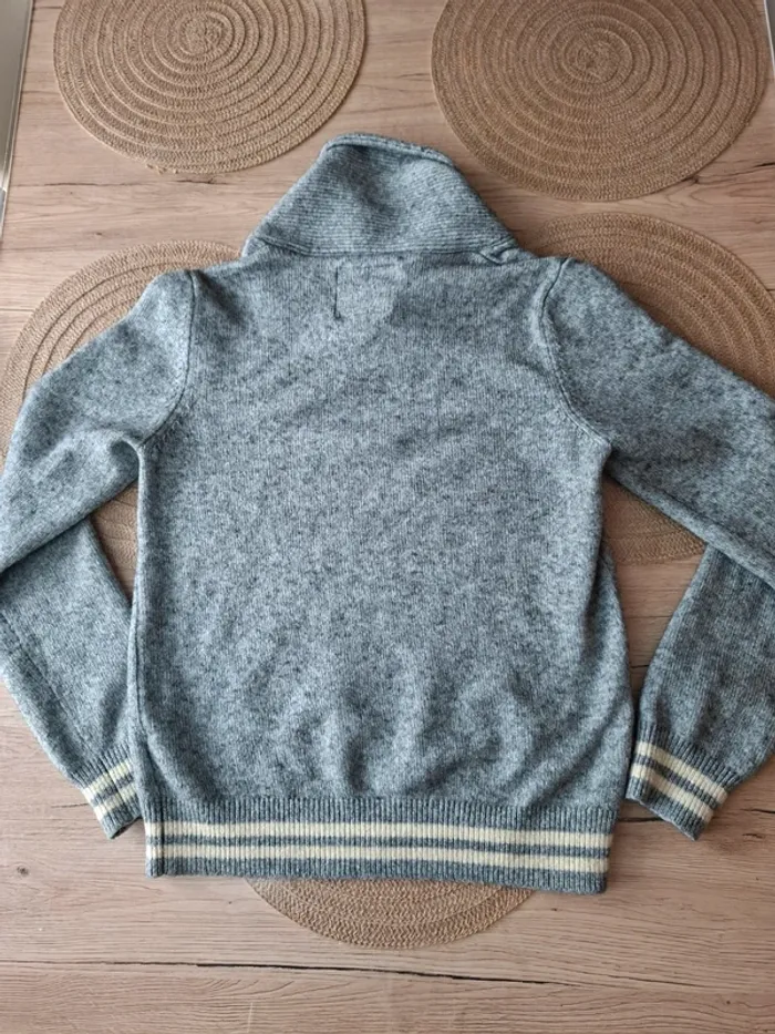 Pull Abercrombie & Fitch gris col châle XL - photo numéro 6