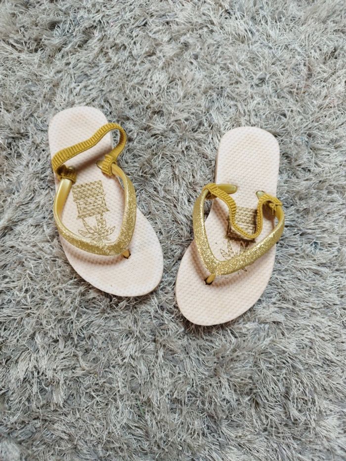 Tong a élastique fille doré 24