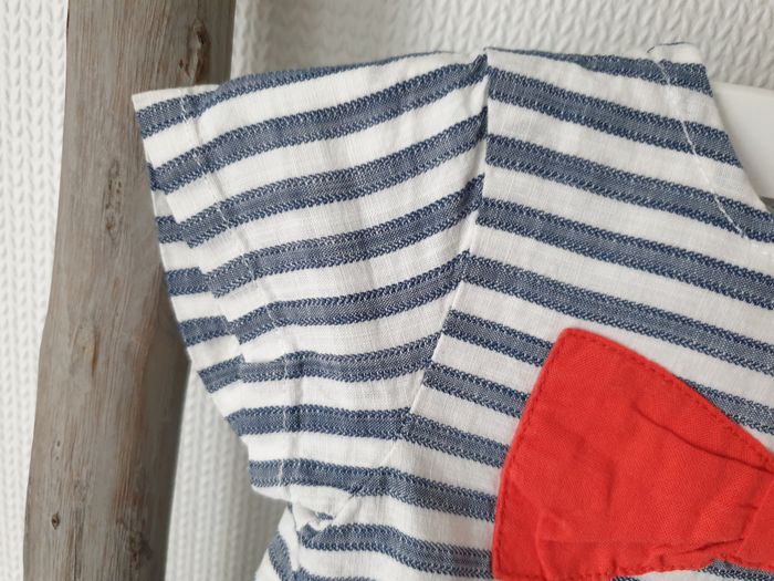 Robe volantée rayée avec noeud rouge - T3M - Orchestra - photo numéro 5