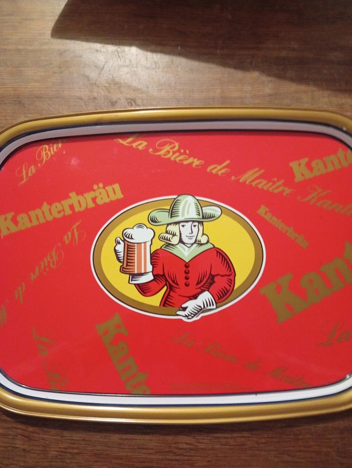 Plateau émaillé vintage kanterbrau - photo numéro 2