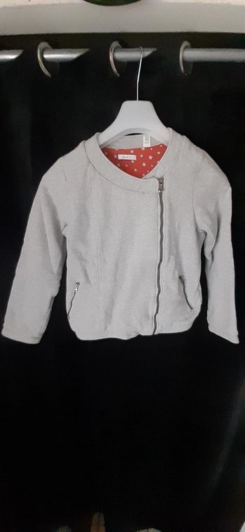 Très jolie veste grise Okaidi 14 ans