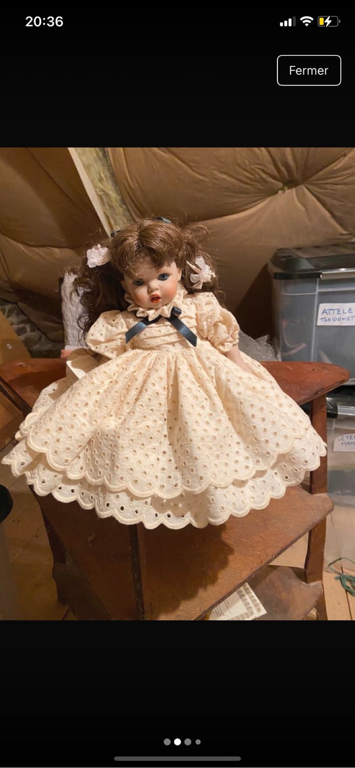 Poupée de collection en porcelaine Capodimonte de la marque Albachiara