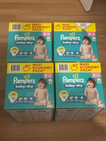 Pampers Baby-Dry - Taille 4 - Neuf