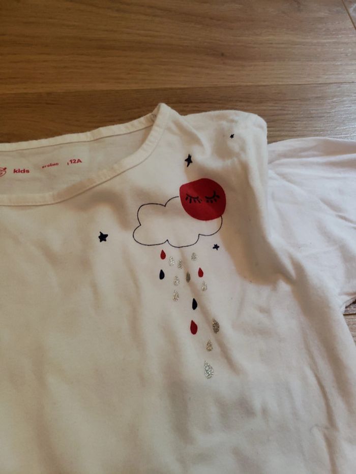 T-shirt à manches longues taille 12 ans Gémo - photo numéro 3