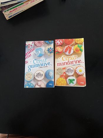 Lot de 2 livres Les filles au chocolat