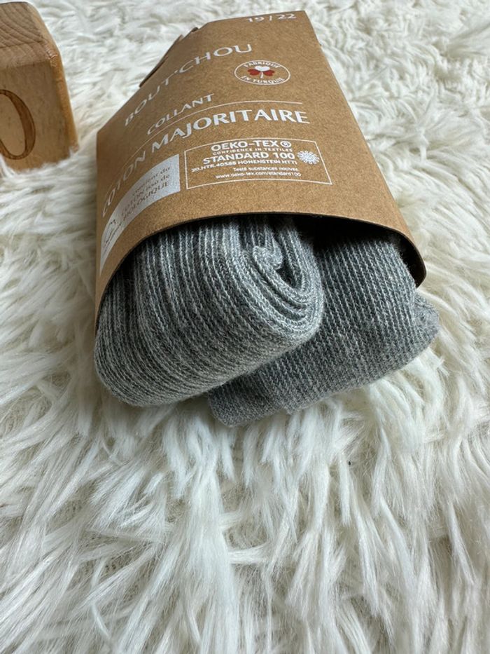 Paire de collant gris bout chou taille 19/22 - photo numéro 3