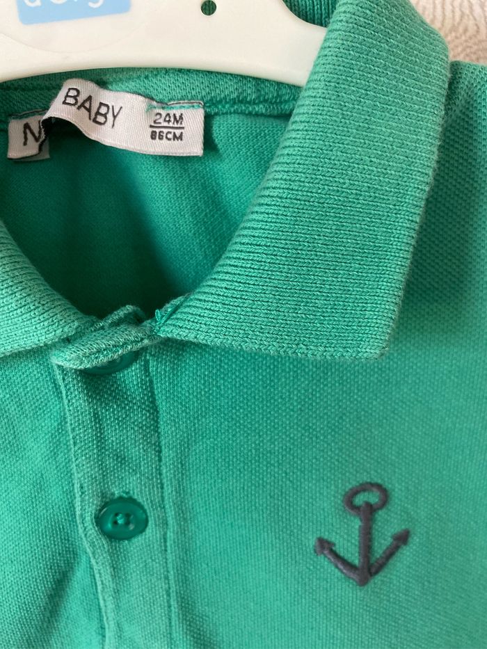 T-shirt polo vert 2 ans 86 cm NPO baby - photo numéro 2