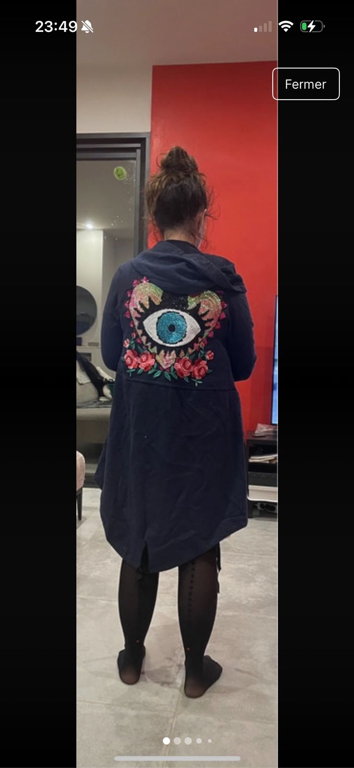 Veste longue poupée de soie - photo numéro 5