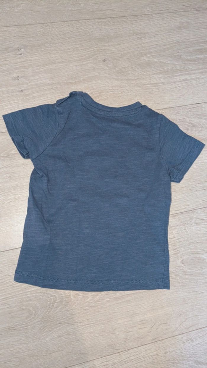 T-shirt bleu bébé 18 mois garçon - photo numéro 3