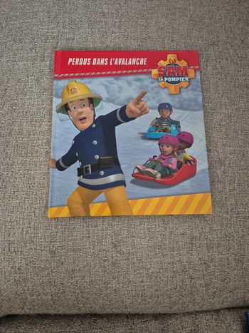 Livre Sam le pompier "perdu dans l’avalanche"