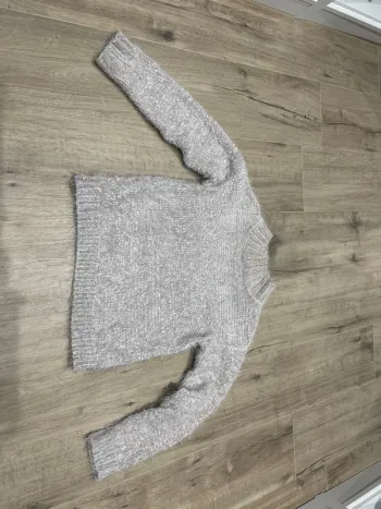 Pull gris clair