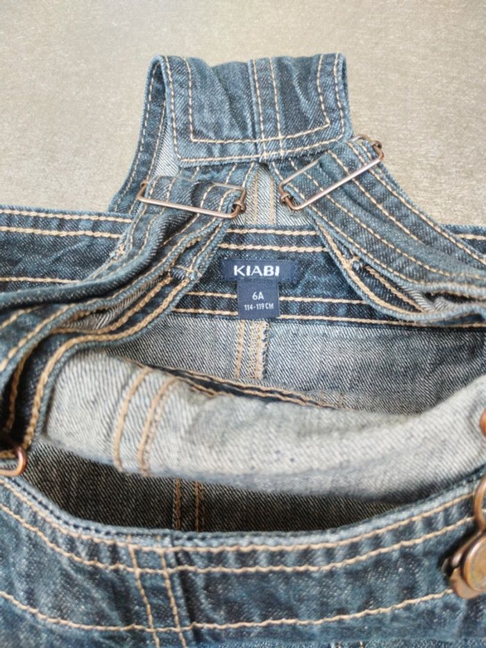 Robe salopette jean 6 ans fille Kiabi - photo numéro 5