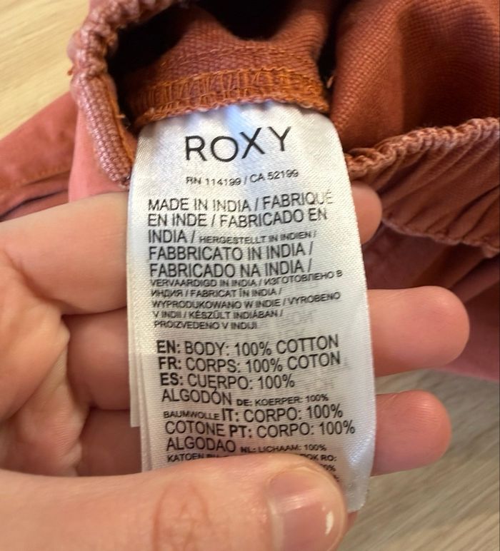 Pantalon marron roxy taille 34 XS - comme neuf - photo numéro 10