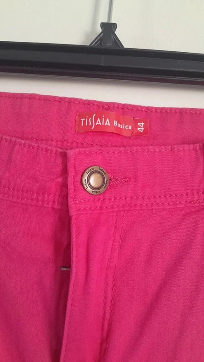 Pantalon rose fushia en coton - photo numéro 2