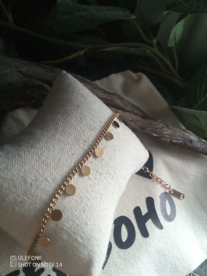 Bracelet en acier inoxydable doré - photo numéro 3