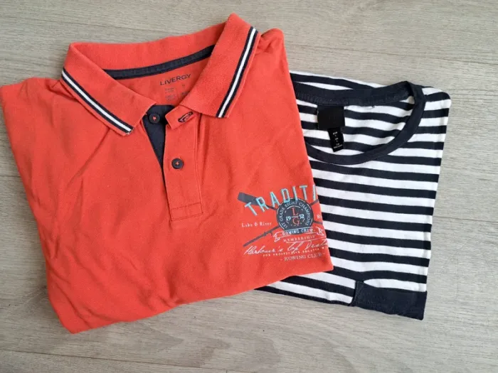 Lot polo + t shirt