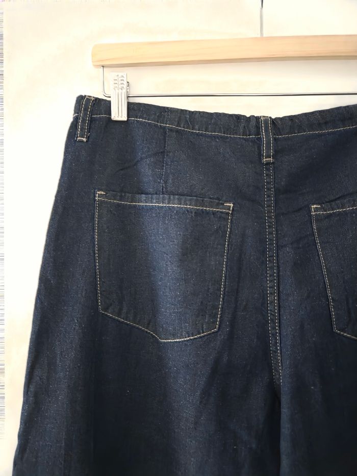 Pantalon denim wideleg ceinture - photo numéro 5