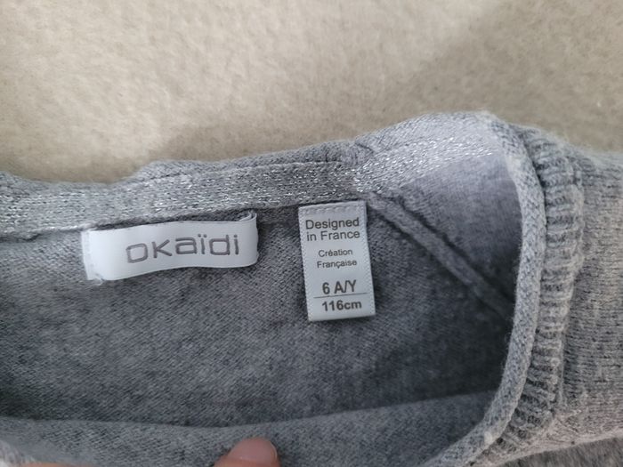 Pull okaidi 6 ans 116 cm - photo numéro 5