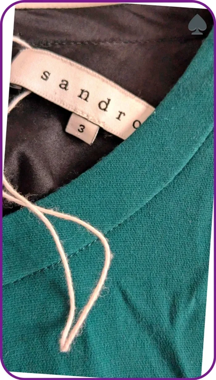 Robe tunique en soie femme Sandro L - photo numéro 7