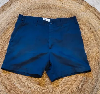 Short homme bleu marine Afibel – Taille L – Coupe droite - Très bon état