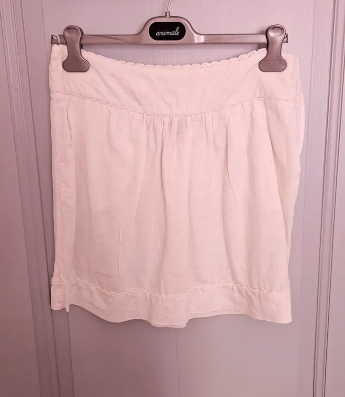Naf Naf - Mini jupe - 100% lin - Taille 40