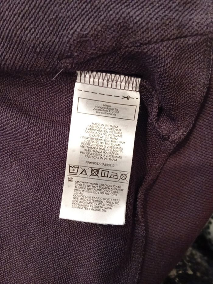 Veste Adidas Fille 13/14 ans Rose Violet Blanc - photo numéro 11