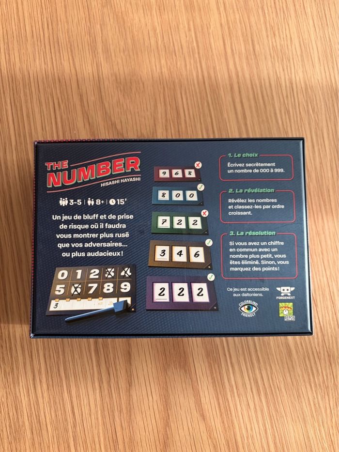 Jeu de société The Number - photo numéro 2