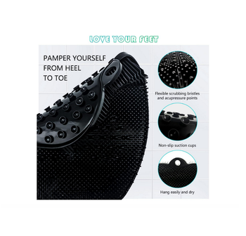 Tapis massage pour pieds noir