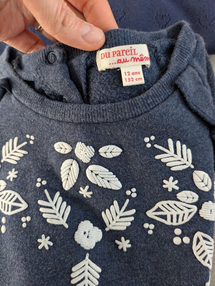 Lot de 4 pull et hauts 12 ans - photo numéro 2