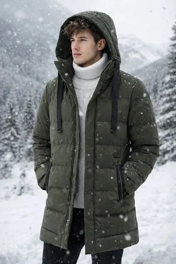 Parka homme chaude et élégante – idéale hiver