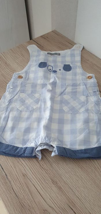 3 mois salopette courte garçon