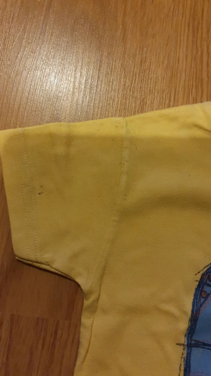 ensemble salopette et tee shirt jaune 6 mois - photo numéro 6