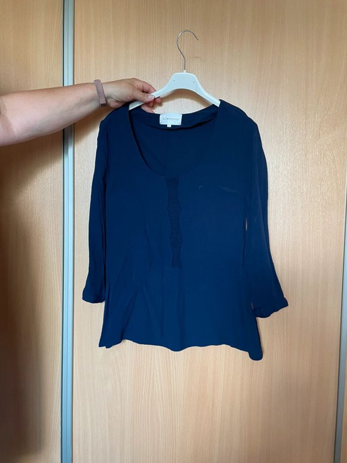 Blouse bleue