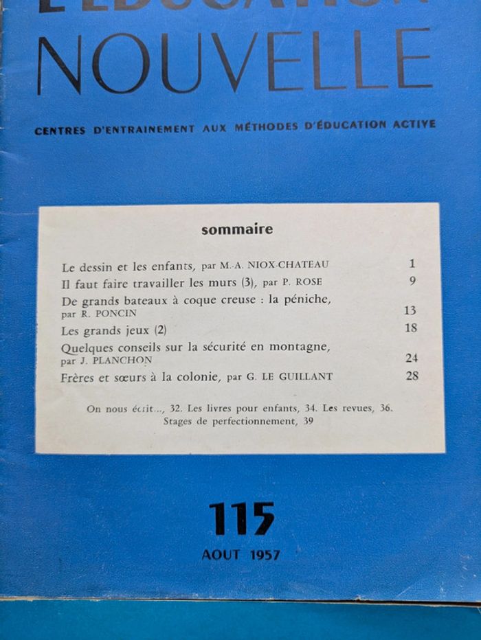 Lot de quatre revues Vers l'éducation nouvelle - photo numéro 3
