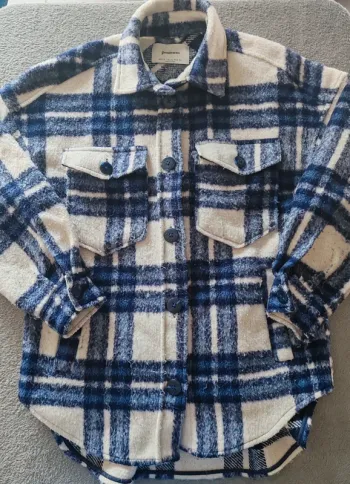 Surchemise “Checked Wool Blend” Stradivarius – Taille S
