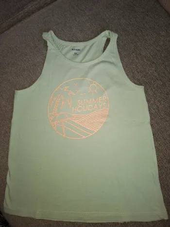 Débardeur fille vert pastel 8 ans Kiabi