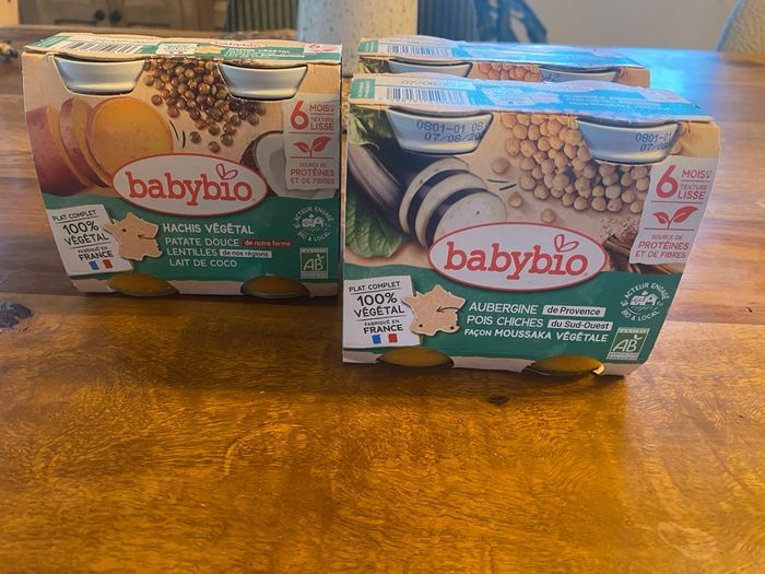 Lot de 3 pots baby bio 6 moos texture lisse - photo numéro 2