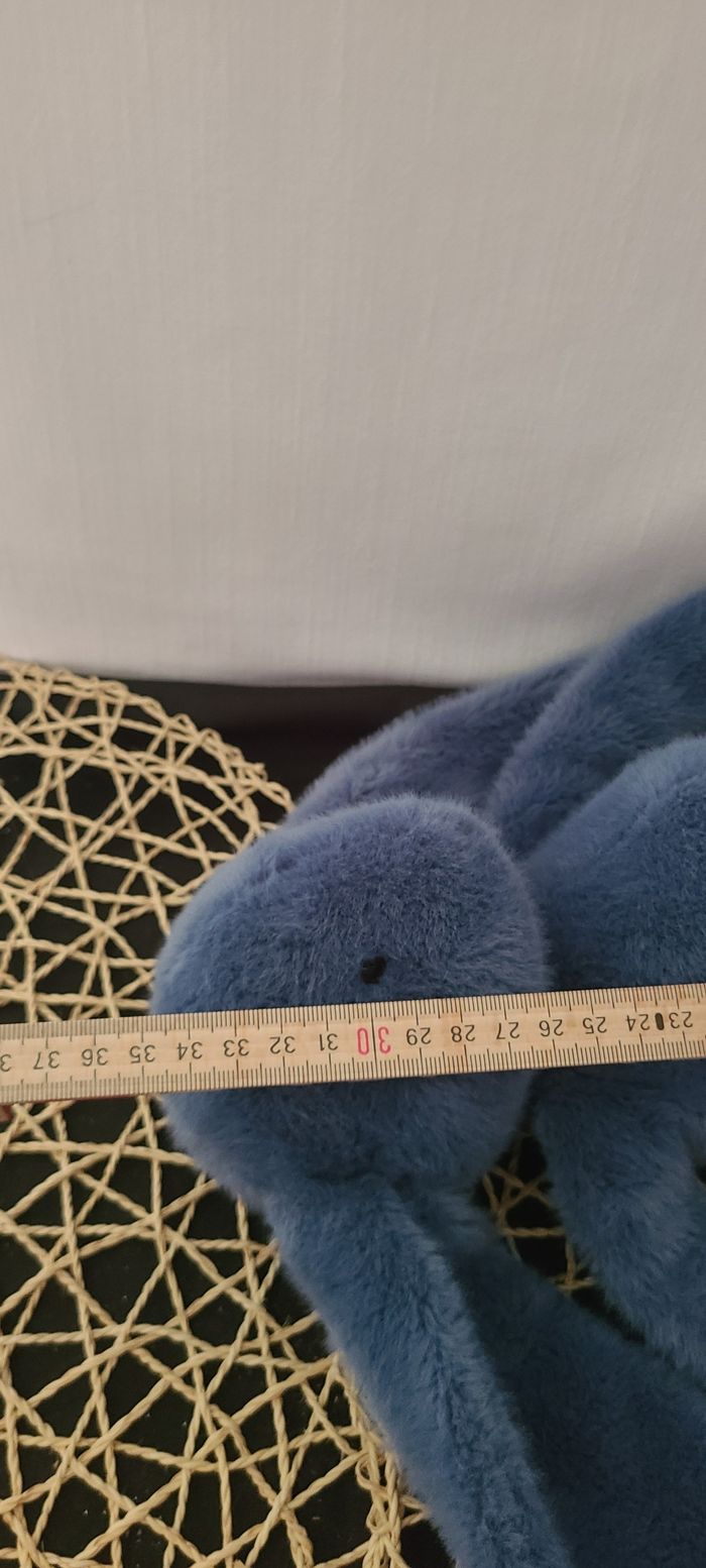 doudou lapin bleu - photo numéro 5