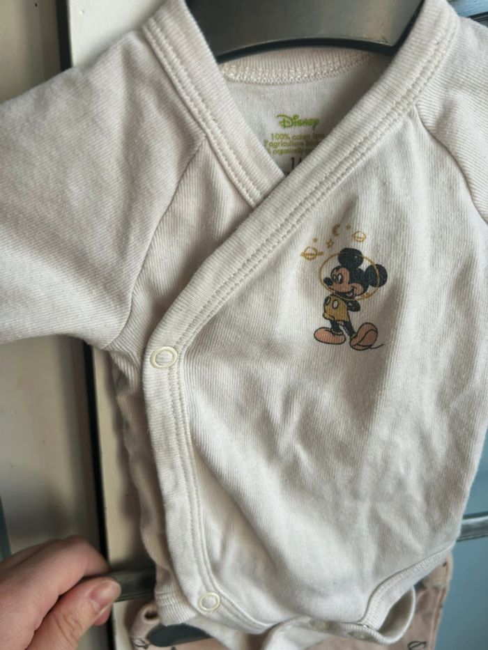 Ensemble body legging bonnet, Mickey , 1 mois - photo numéro 2