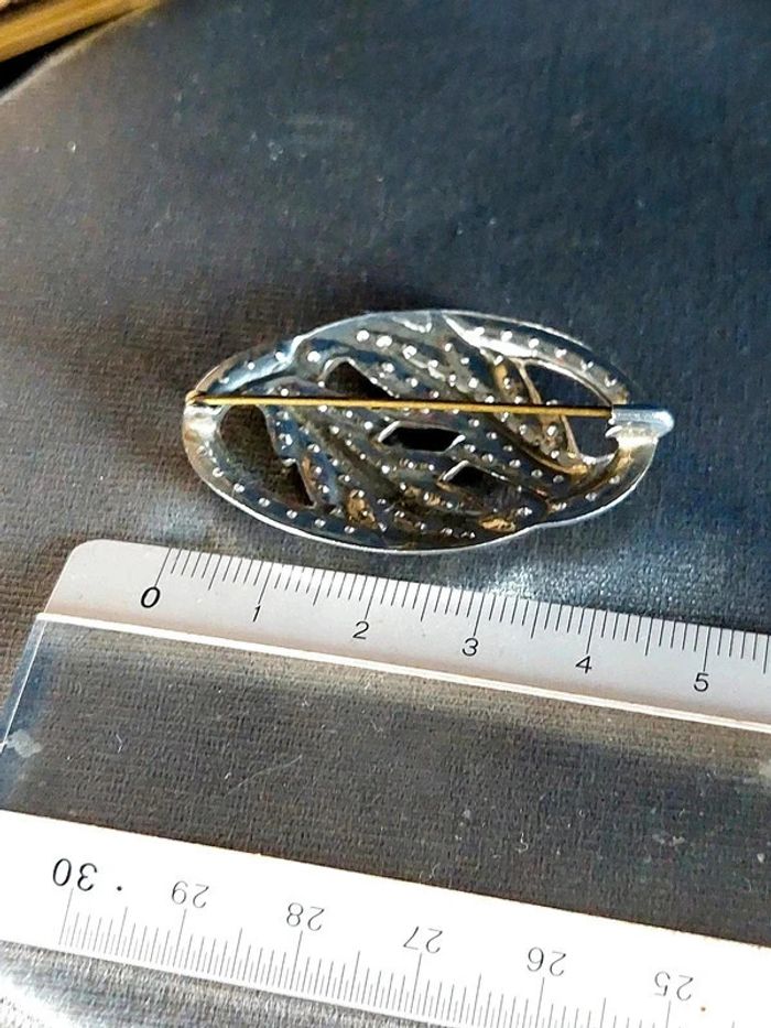 Broche vintage style art déco - photo numéro 5