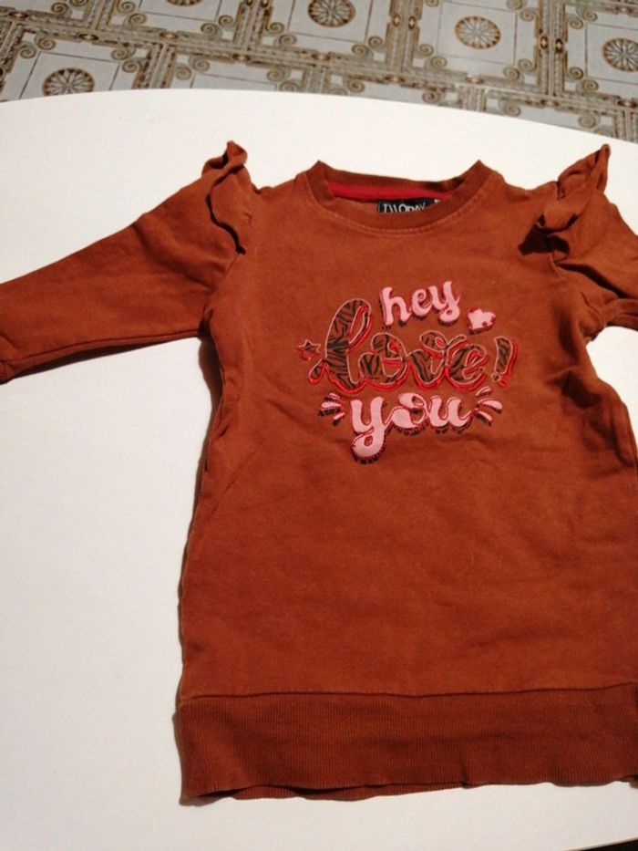 Ensemble Sweat marron Zébré et legging - photo numéro 4