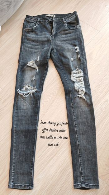 Jean skinny noir gris hello miss taille M 🌹