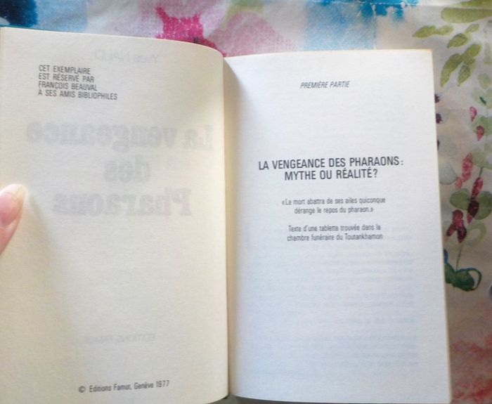 LA VENGEANCE DES PHARAONS de Yves NAUD Ed. Famot - photo numéro 6