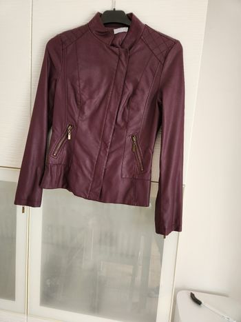Veste simili cuir femme