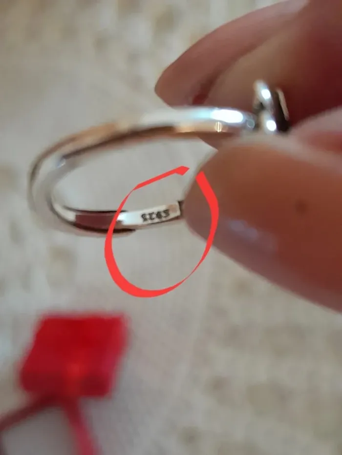 Bague fine , fleur, argent 925, réglable (54/56) - photo numéro 6